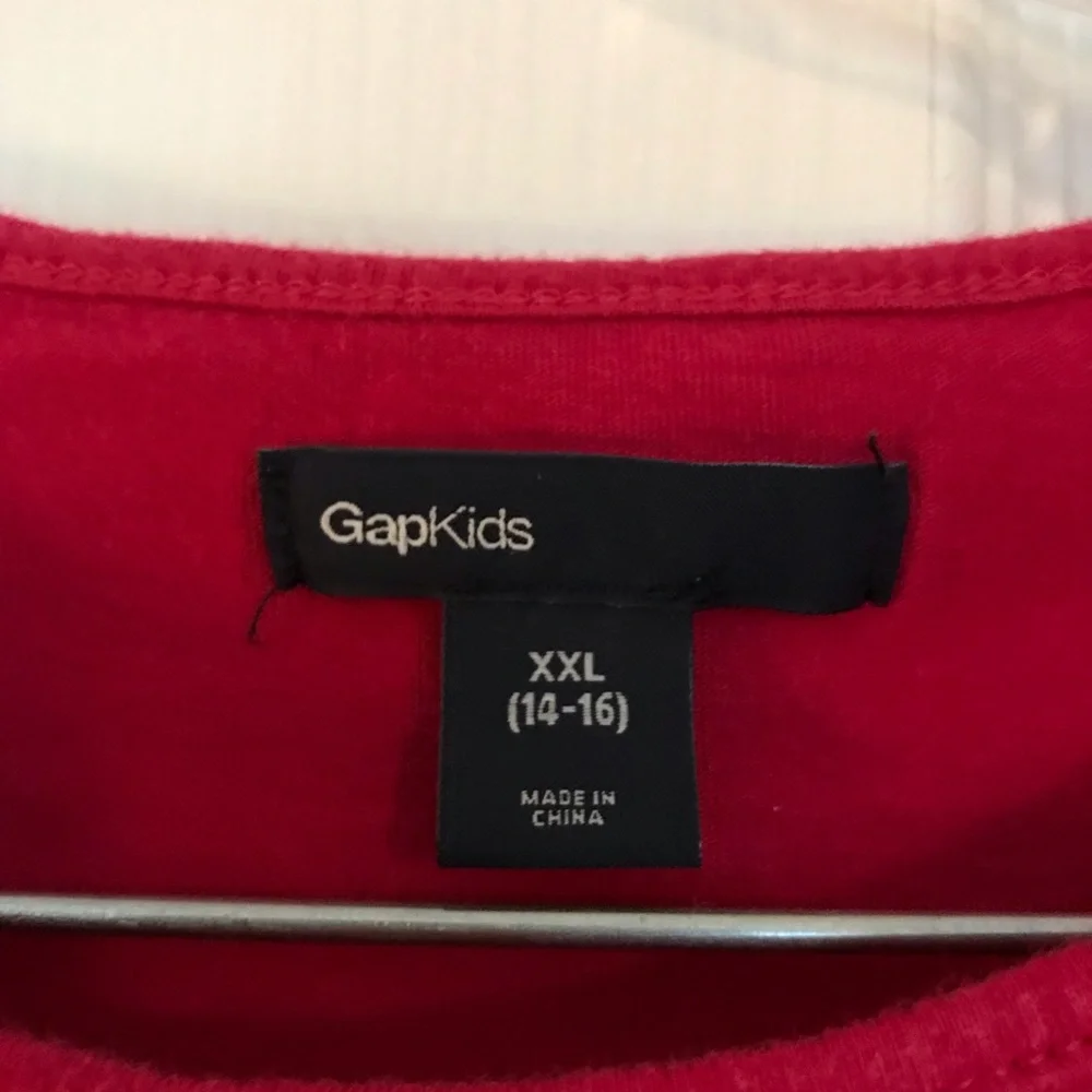 Gap Kids Red Sequined You Rock Shirt 14/16